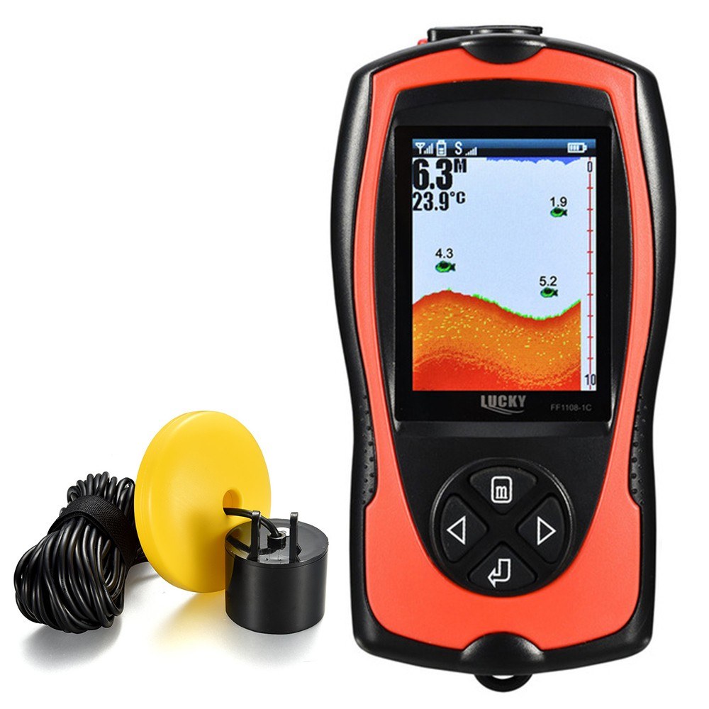 LUCKY FF1108 Portable Fish Finder 100M Depth Alarm Wired Detector